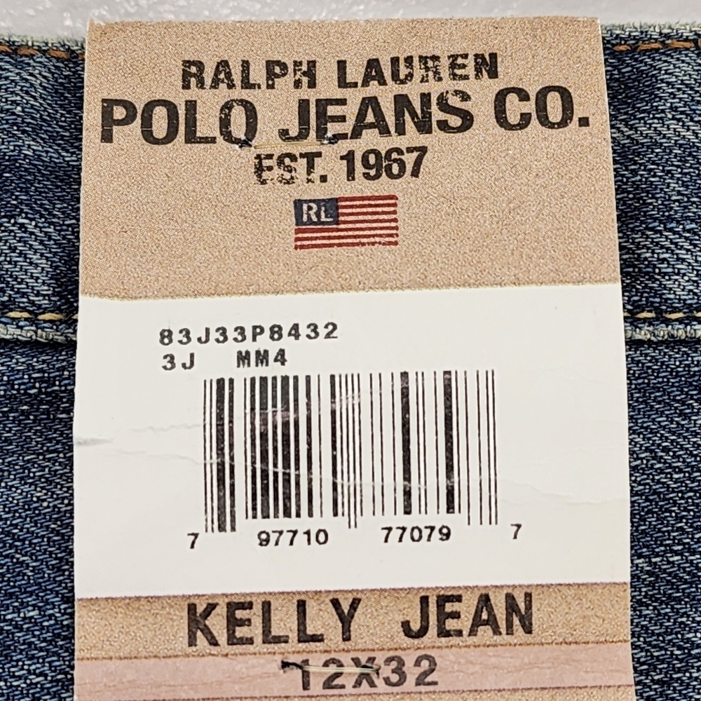 Ralph Lauren Polo Jeans Co Women's Kelly Cotton Low Rise Jeans - 12 - Picture 8 of 9